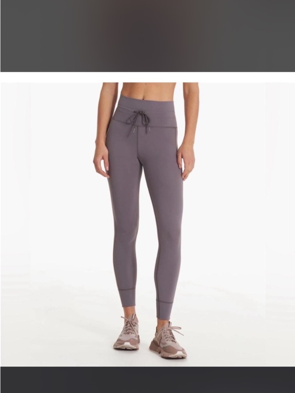 Vuori Grey High-Rise Performance Leggings